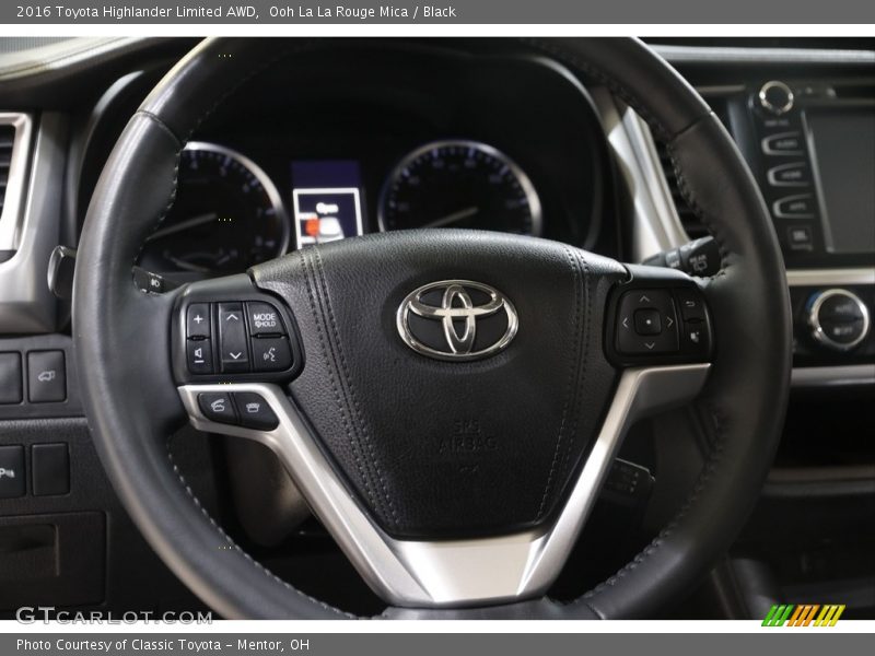 Ooh La La Rouge Mica / Black 2016 Toyota Highlander Limited AWD
