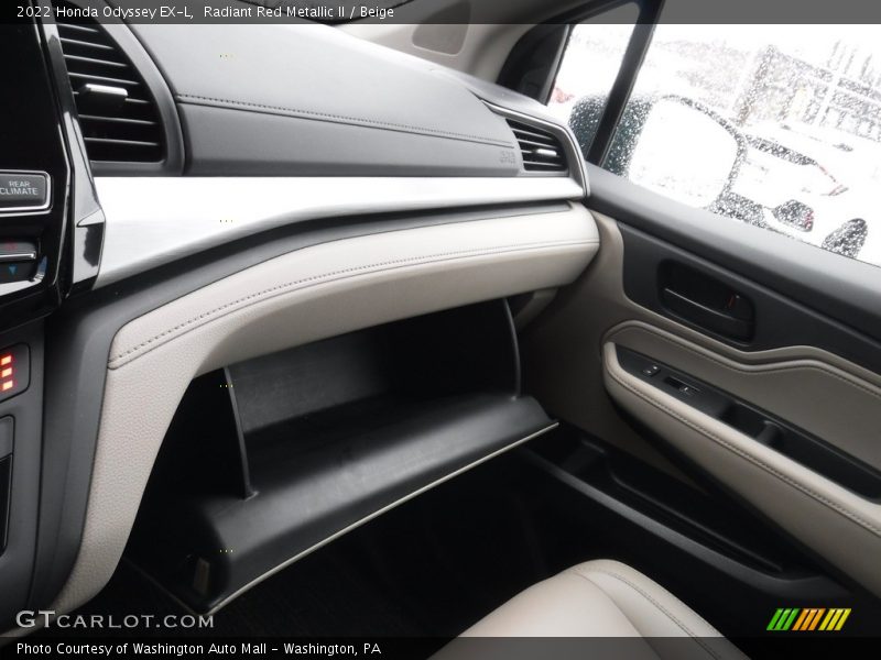 Radiant Red Metallic II / Beige 2022 Honda Odyssey EX-L