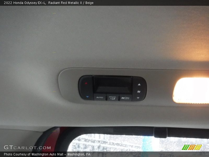 Radiant Red Metallic II / Beige 2022 Honda Odyssey EX-L