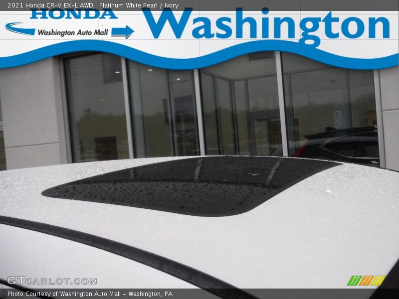 Platinum White Pearl / Ivory 2021 Honda CR-V EX-L AWD