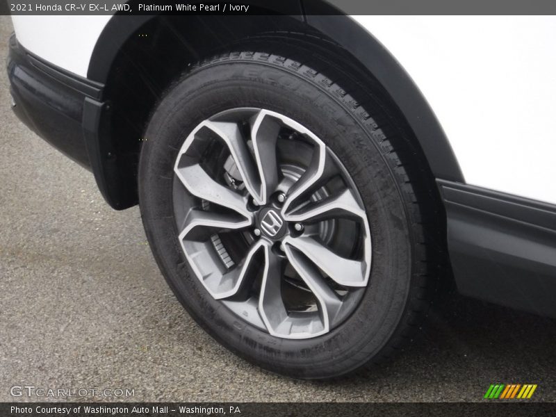 Platinum White Pearl / Ivory 2021 Honda CR-V EX-L AWD