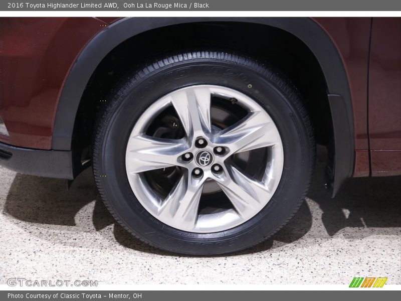 Ooh La La Rouge Mica / Black 2016 Toyota Highlander Limited AWD