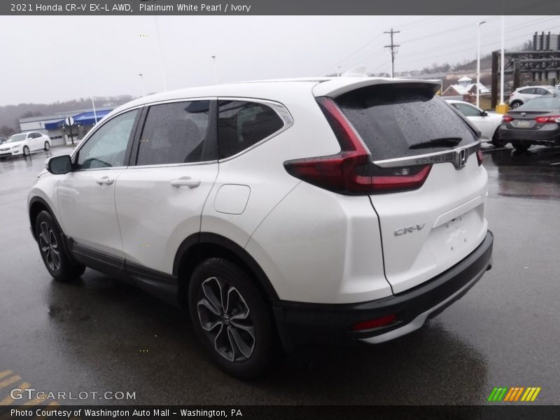 Platinum White Pearl / Ivory 2021 Honda CR-V EX-L AWD