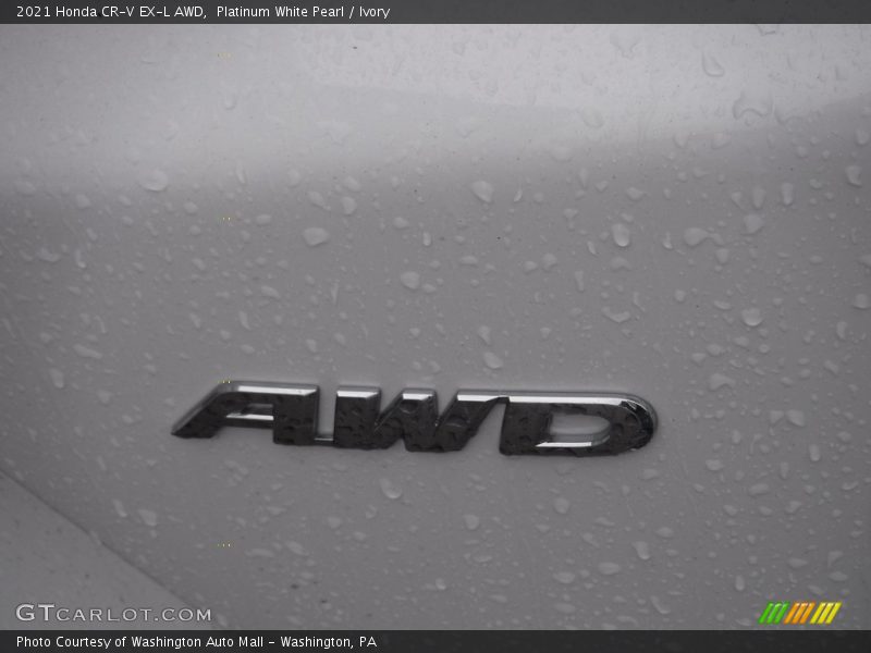 Platinum White Pearl / Ivory 2021 Honda CR-V EX-L AWD