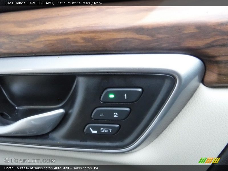 Platinum White Pearl / Ivory 2021 Honda CR-V EX-L AWD