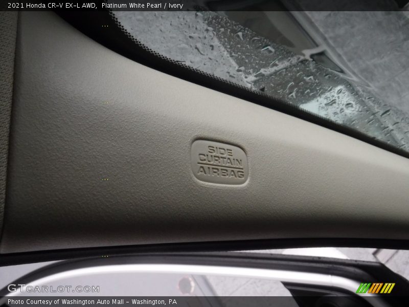 Platinum White Pearl / Ivory 2021 Honda CR-V EX-L AWD