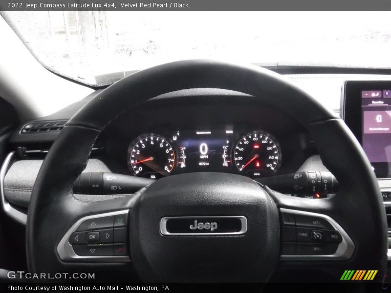 Velvet Red Pearl / Black 2022 Jeep Compass Latitude Lux 4x4
