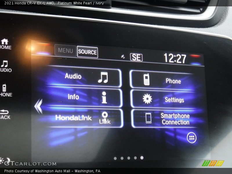 Platinum White Pearl / Ivory 2021 Honda CR-V EX-L AWD