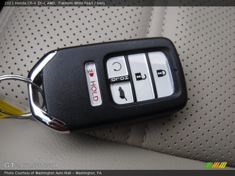 Platinum White Pearl / Ivory 2021 Honda CR-V EX-L AWD