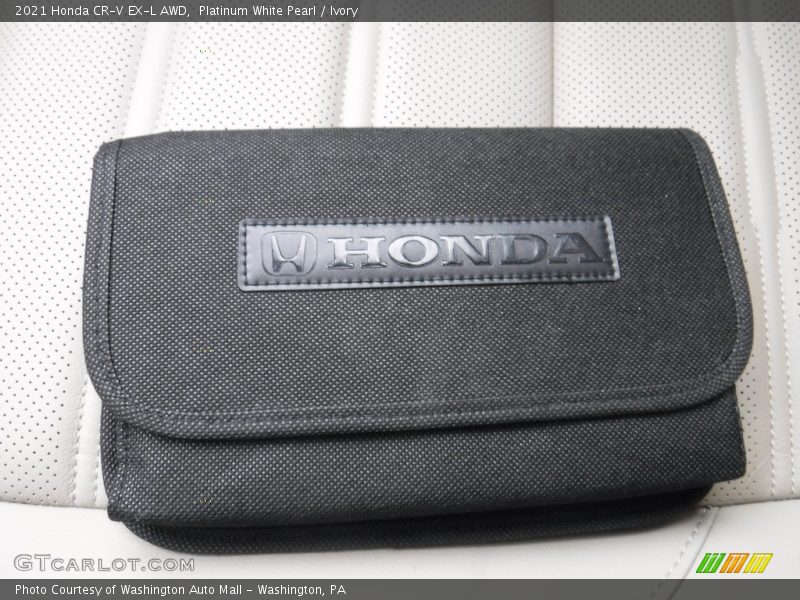 Platinum White Pearl / Ivory 2021 Honda CR-V EX-L AWD