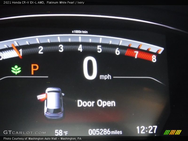 Platinum White Pearl / Ivory 2021 Honda CR-V EX-L AWD