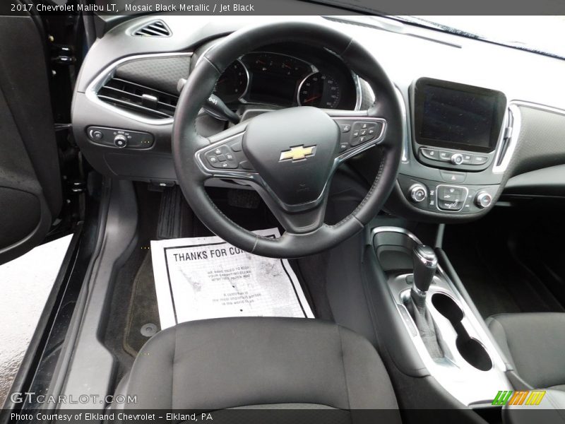 Mosaic Black Metallic / Jet Black 2017 Chevrolet Malibu LT