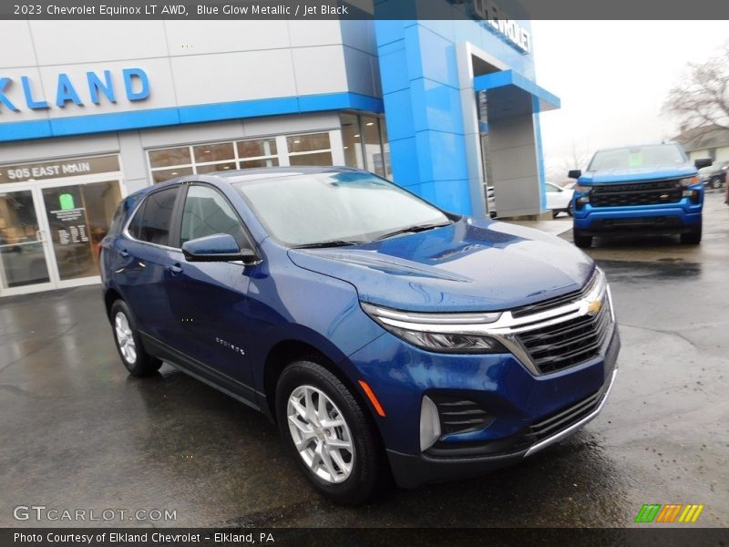 Blue Glow Metallic / Jet Black 2023 Chevrolet Equinox LT AWD