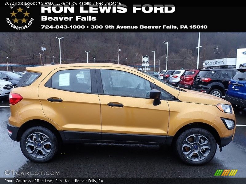 Luxe Yellow Metallic / Medium Stone 2022 Ford EcoSport S 4WD