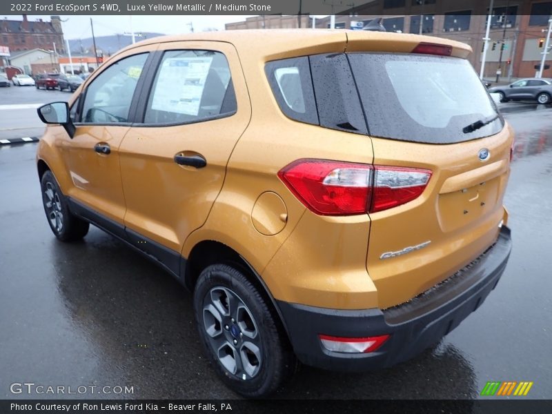 Luxe Yellow Metallic / Medium Stone 2022 Ford EcoSport S 4WD