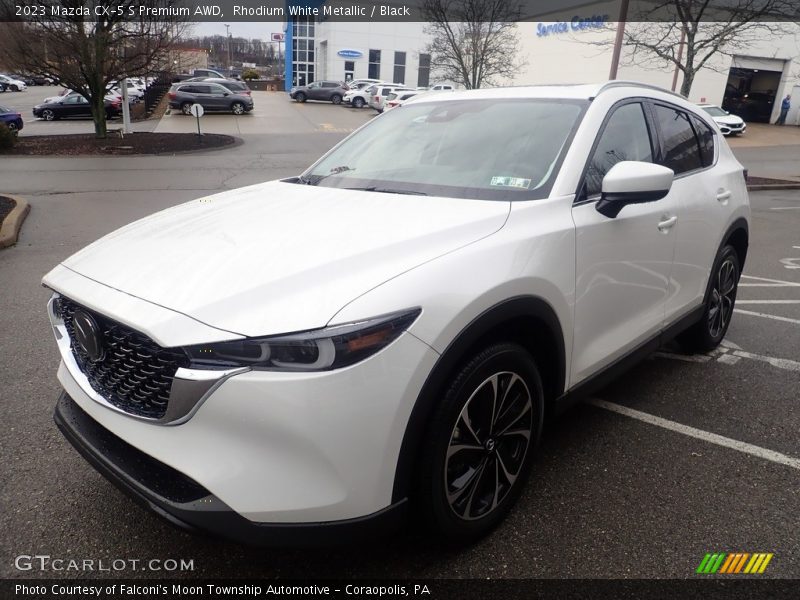 Rhodium White Metallic / Black 2023 Mazda CX-5 S Premium AWD