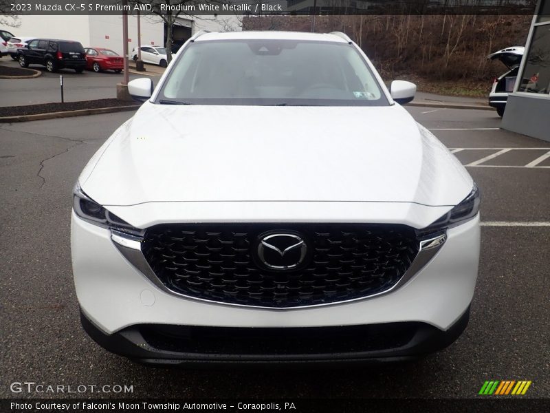 Rhodium White Metallic / Black 2023 Mazda CX-5 S Premium AWD