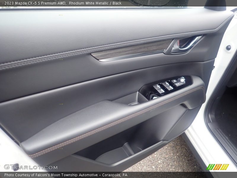 Rhodium White Metallic / Black 2023 Mazda CX-5 S Premium AWD