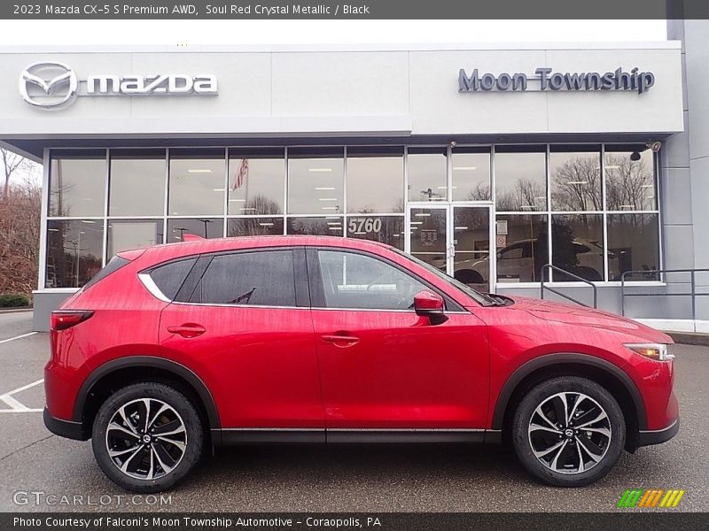 Soul Red Crystal Metallic / Black 2023 Mazda CX-5 S Premium AWD