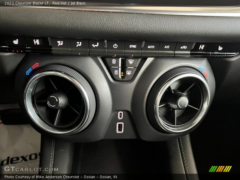 Controls of 2021 Blazer LT