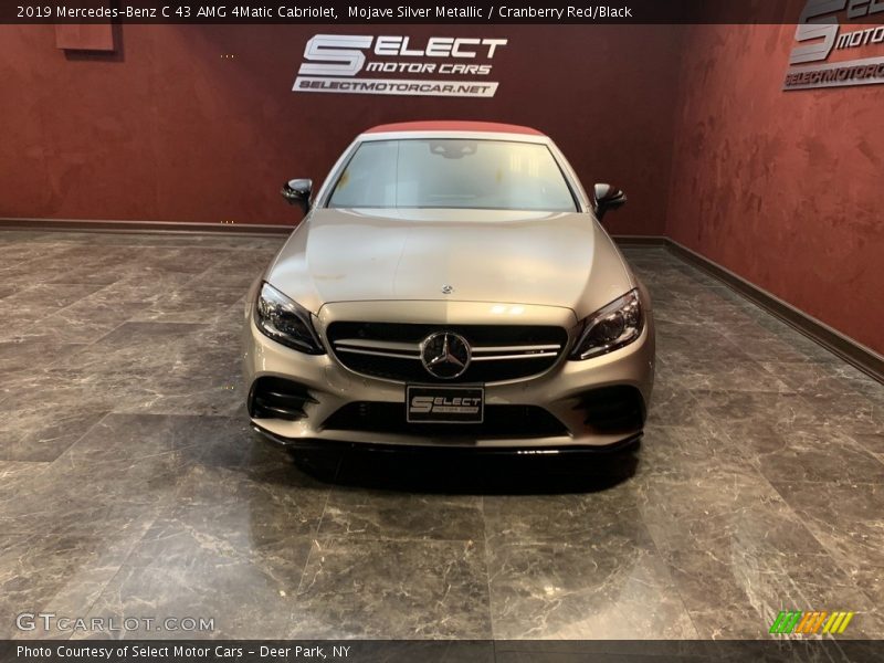 Mojave Silver Metallic / Cranberry Red/Black 2019 Mercedes-Benz C 43 AMG 4Matic Cabriolet