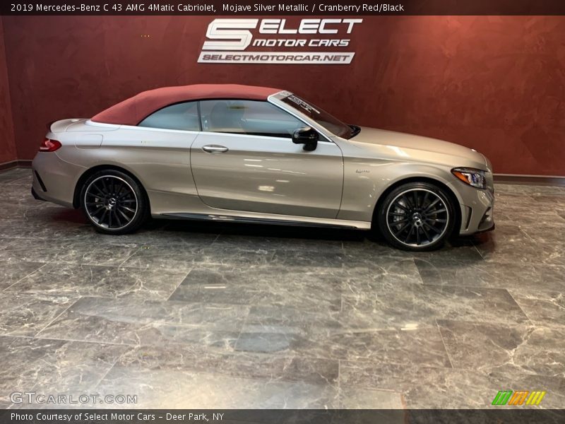 Mojave Silver Metallic / Cranberry Red/Black 2019 Mercedes-Benz C 43 AMG 4Matic Cabriolet