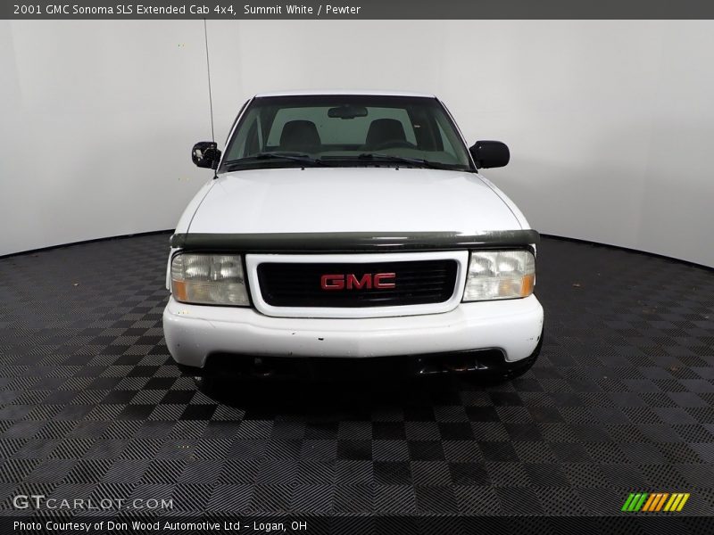 Summit White / Pewter 2001 GMC Sonoma SLS Extended Cab 4x4