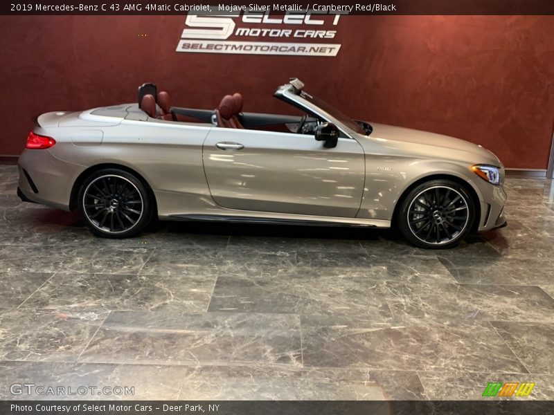 Mojave Silver Metallic / Cranberry Red/Black 2019 Mercedes-Benz C 43 AMG 4Matic Cabriolet