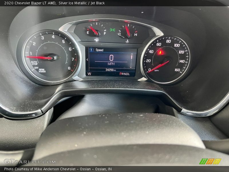 Silver Ice Metallic / Jet Black 2020 Chevrolet Blazer LT AWD