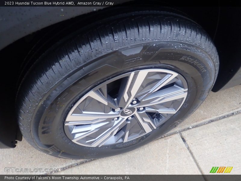 Amazon Gray / Gray 2023 Hyundai Tucson Blue Hybrid AWD
