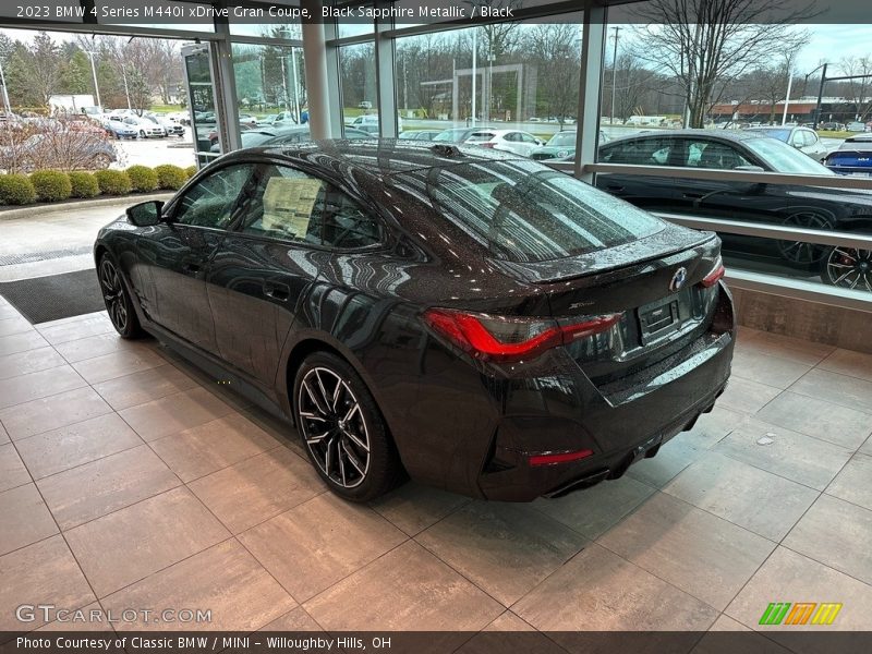 Black Sapphire Metallic / Black 2023 BMW 4 Series M440i xDrive Gran Coupe