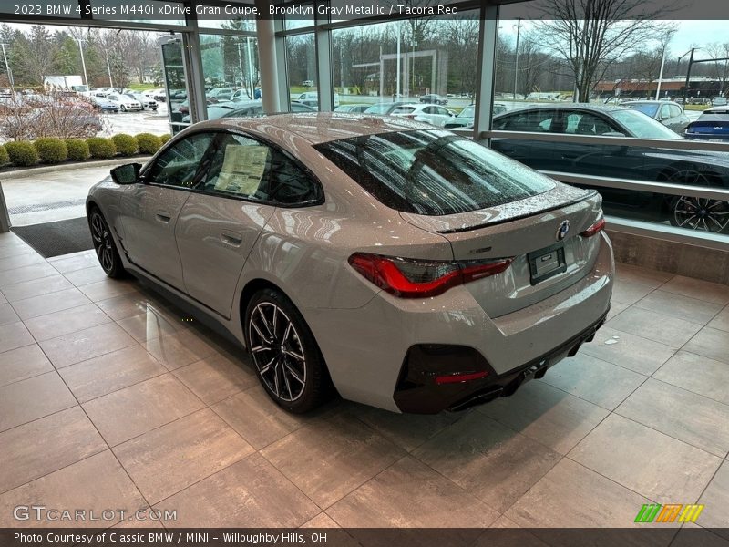 Brooklyn Gray Metallic / Tacora Red 2023 BMW 4 Series M440i xDrive Gran Coupe
