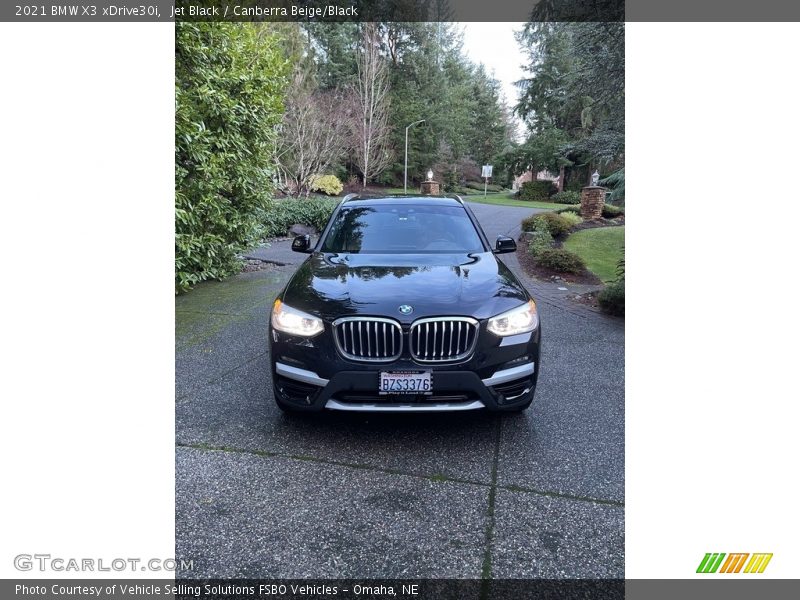 Jet Black / Canberra Beige/Black 2021 BMW X3 xDrive30i