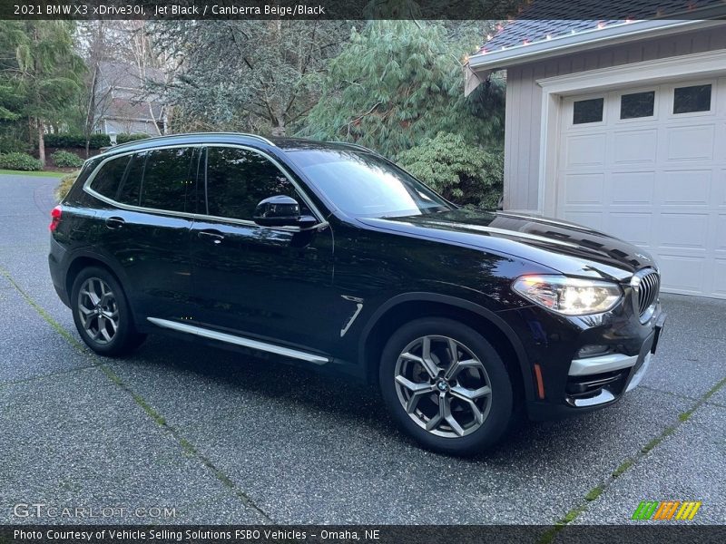 Jet Black / Canberra Beige/Black 2021 BMW X3 xDrive30i