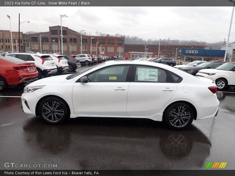 Snow White Pearl / Black 2023 Kia Forte GT-Line