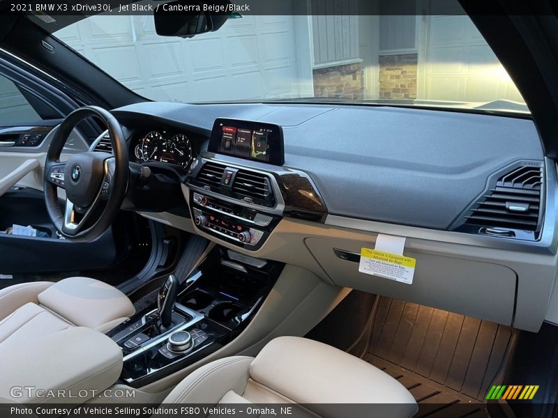 Dashboard of 2021 X3 xDrive30i