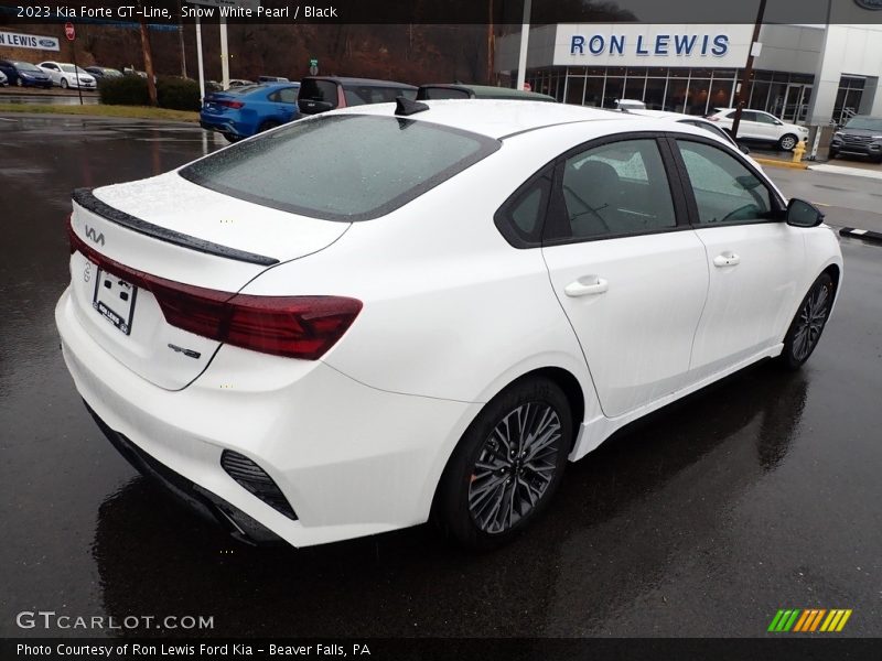 Snow White Pearl / Black 2023 Kia Forte GT-Line