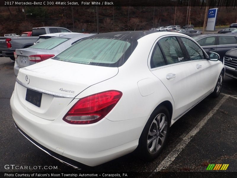 Polar White / Black 2017 Mercedes-Benz C 300 4Matic Sedan