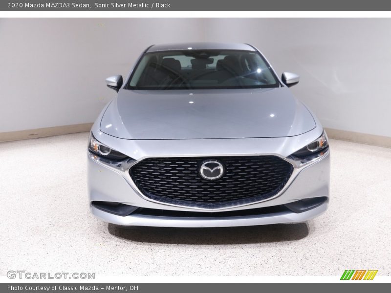Sonic Silver Metallic / Black 2020 Mazda MAZDA3 Sedan