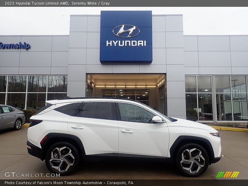 Serenity White / Gray 2023 Hyundai Tucson Limited AWD