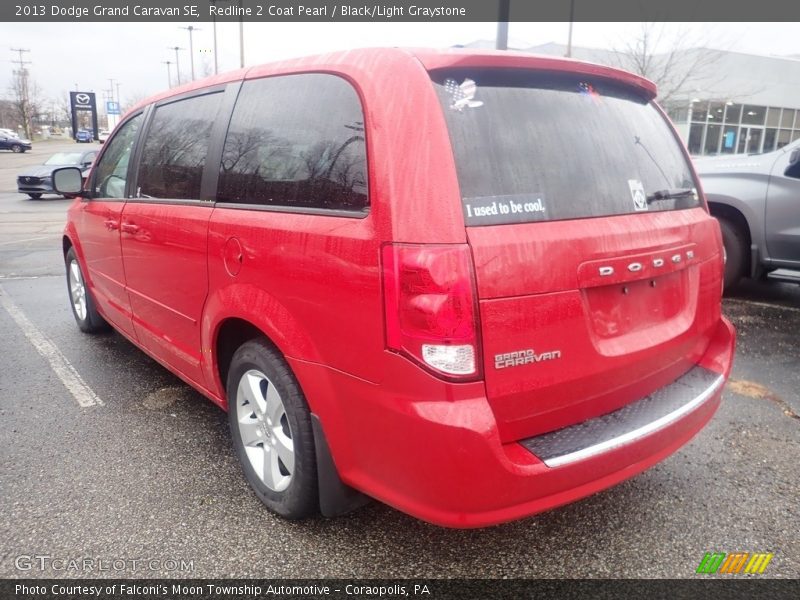 Redline 2 Coat Pearl / Black/Light Graystone 2013 Dodge Grand Caravan SE