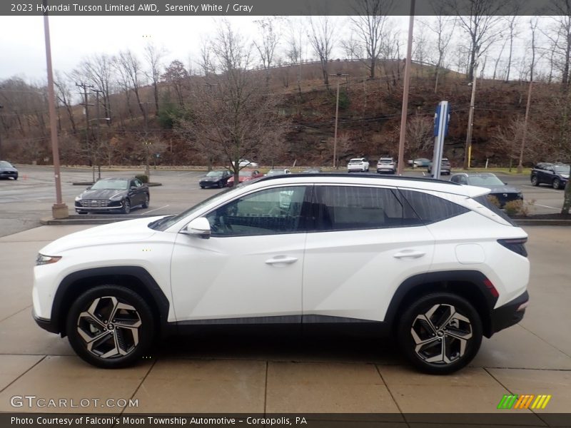 Serenity White / Gray 2023 Hyundai Tucson Limited AWD