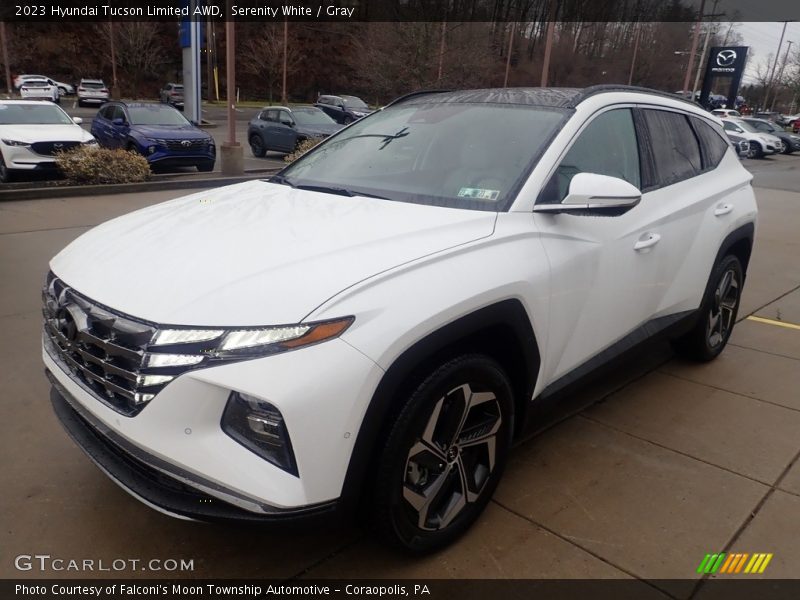 Serenity White / Gray 2023 Hyundai Tucson Limited AWD