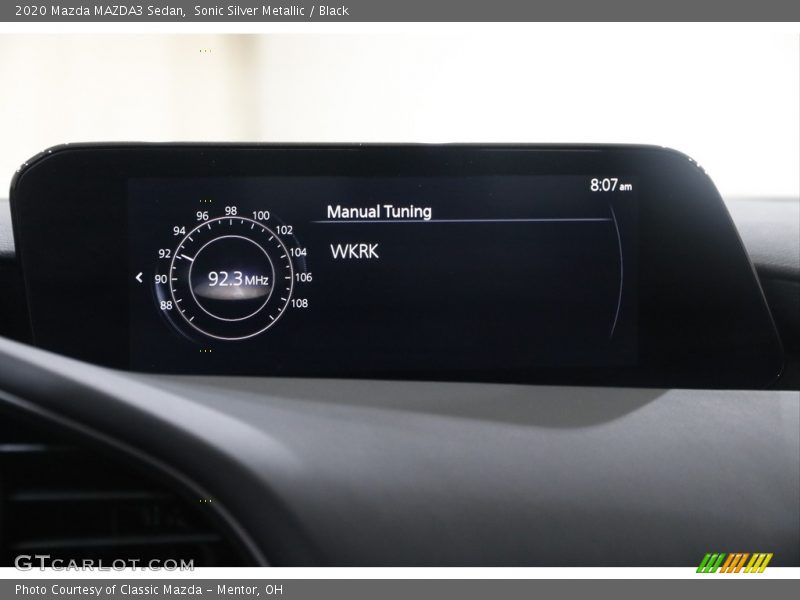 Sonic Silver Metallic / Black 2020 Mazda MAZDA3 Sedan