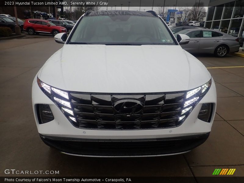 Serenity White / Gray 2023 Hyundai Tucson Limited AWD