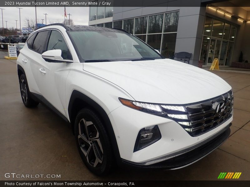 Serenity White / Gray 2023 Hyundai Tucson Limited AWD