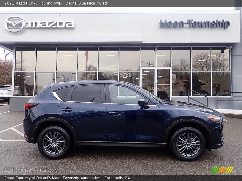 Eternal Blue Mica / Black 2021 Mazda CX-5 Touring AWD