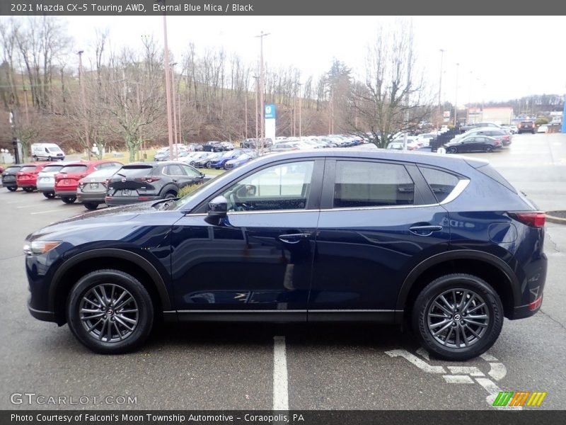 Eternal Blue Mica / Black 2021 Mazda CX-5 Touring AWD