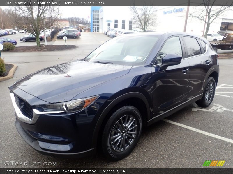 Eternal Blue Mica / Black 2021 Mazda CX-5 Touring AWD