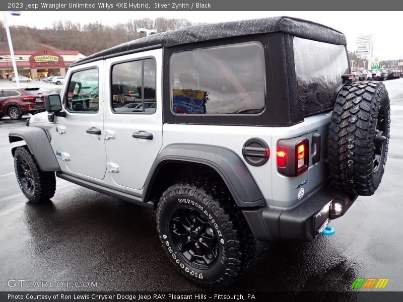 Silver Zynith / Black 2023 Jeep Wrangler Unlimited Willys 4XE Hybrid